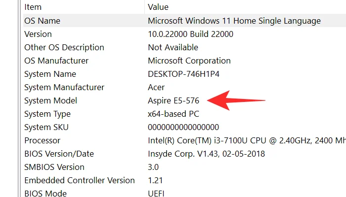 Windows 11 PC에서 컴퓨터 모델을 찾는 10가지 쉬운 방법