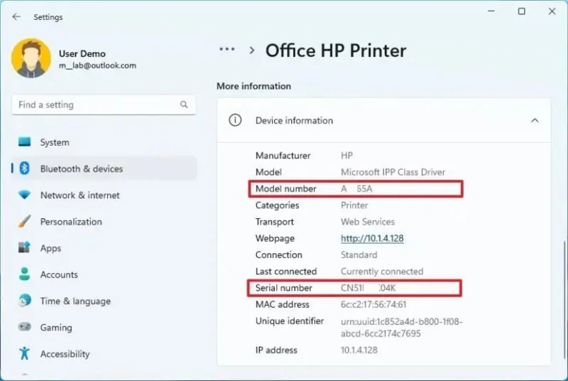 วิธีค้นหารุ่นเครื่องพิมพ์และหมายเลขซีเรียลใน Windows 11
