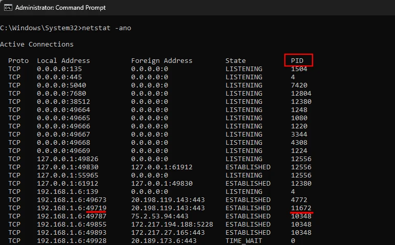 วิธีฆ่ากระบวนการบนพอร์ตบน Windows 11