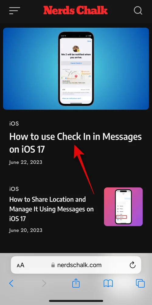 如何讓 Safari 在裝有 iOS 17 的 iPhone 上閱讀文本