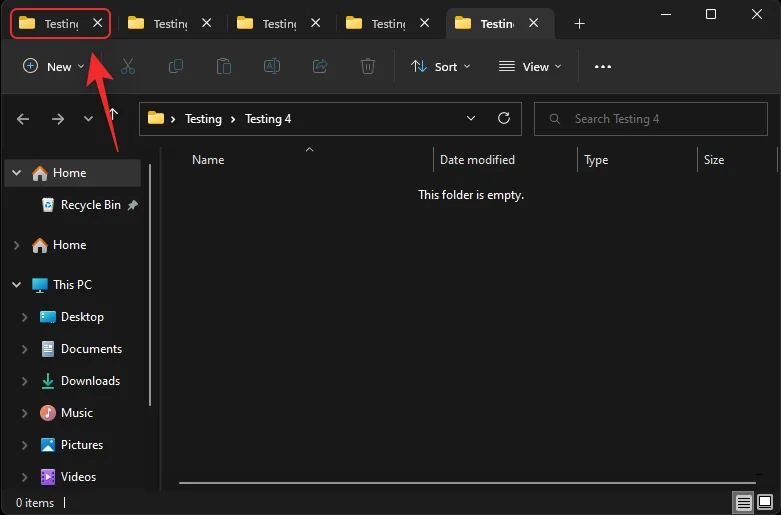 Windows 11에서 파일 탐색기 탭을 사용하는 방법