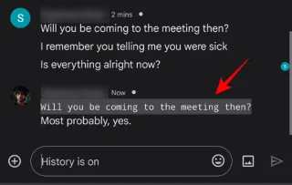 Google Chat에서 답장으로 인용하는 방법