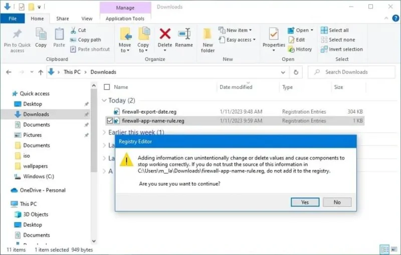 วิธีส่งออกและนำเข้ากฎไฟร์วอลล์เฉพาะใน Windows 10