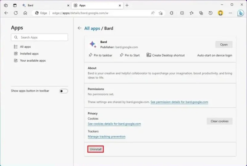 วิธีติดตั้ง Google Bard เป็นแอปบน Windows 11