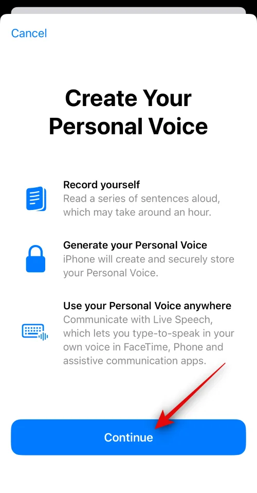 iOS 17を搭載したiPhoneでパーソナルボイスを設定して使用する方法