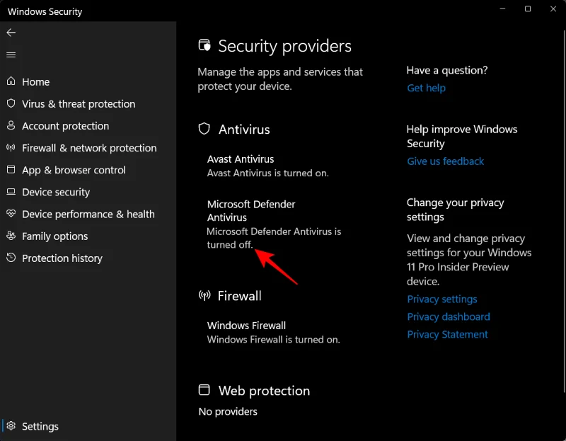 Windows 11에서 Windows 보안 바이러스 백신을 비활성화하는 6가지 방법