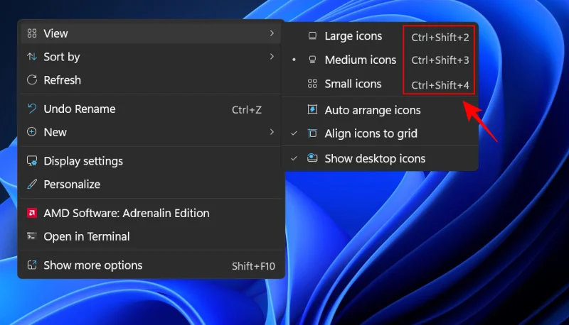 วิธีทำให้ไอคอนเล็กลงบน Windows 11 [5 วิธี]