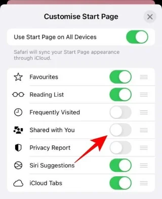 So deaktivieren oder entfernen Sie „Mit Ihnen geteilt“ in Safari unter iOS 15