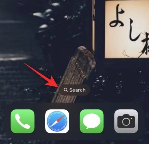 iOS 16 홈 화면의 검색 버튼은 무엇입니까?