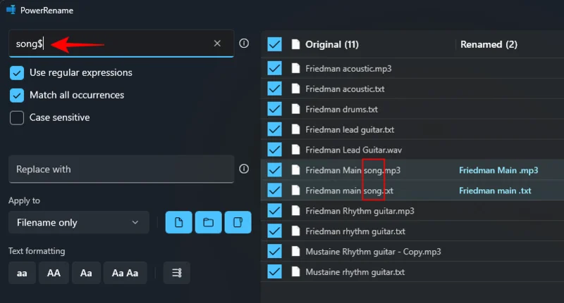 Windows PowerToys: PowerRename을 사용하여 파일 및 폴더 이름을 일괄 바꾸는 방법