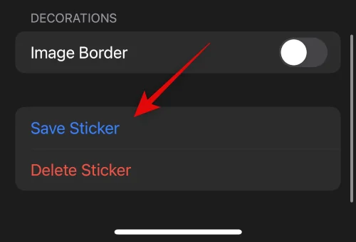 IOS 16: 사진으로 스티커를 만드는 방법