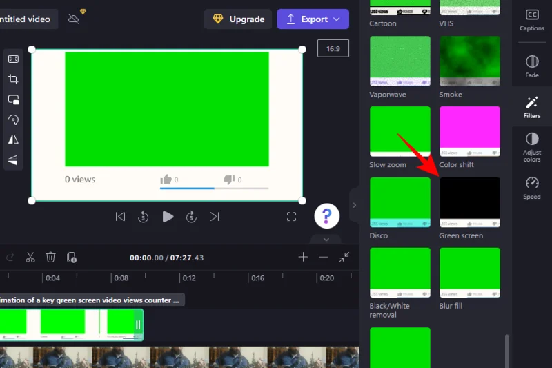 Clipchamp에서 그린 스크린을 수행하는 방법