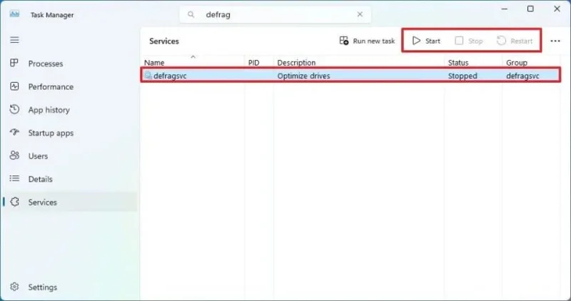 Windows 11 작업 관리자