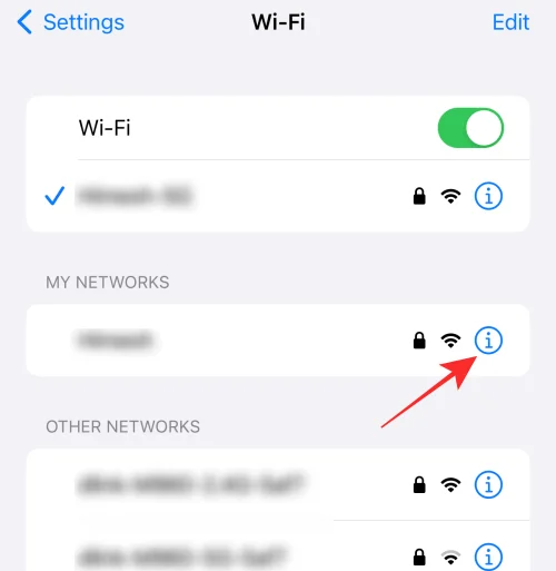 iOS 16의 iPhone에서 WiFi 비밀번호를 보고 공유하는 방법