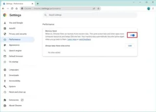 วิธีเปิดใช้งานแท็บประหยัดหน่วยความจำบน Google Chrome