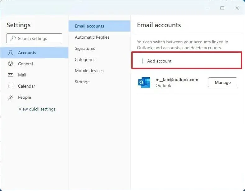 วิธีเพิ่มบัญชี Gmail ลงในแอป Outlook ใหม่บน Windows 11