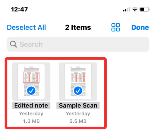파일 앱이나 바로가기를 사용하여 iPhone에서 PDF를 병합하는 방법