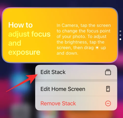 iOS 16의 iPhone에서 위젯을 관리하는 방법