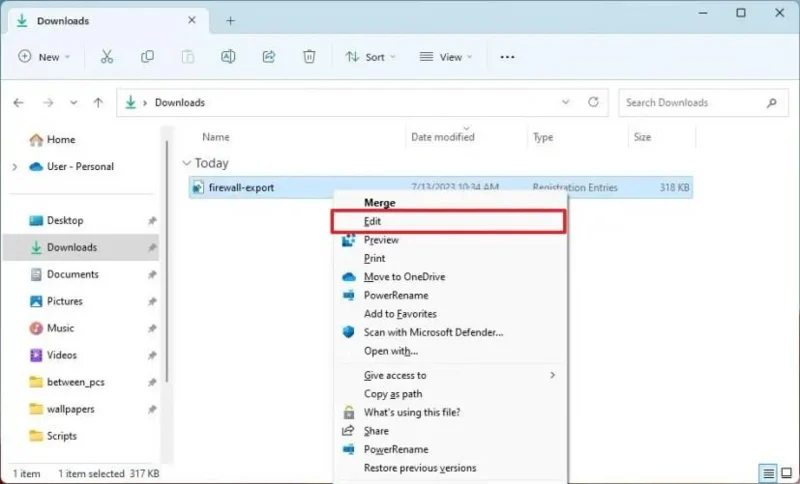 วิธีส่งออกและนำเข้ากฎไฟร์วอลล์แต่ละรายการใน Windows 11