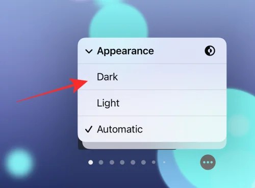 iOS 16의 iPhone 잠금 화면에서 다크 모드를 켜는 방법