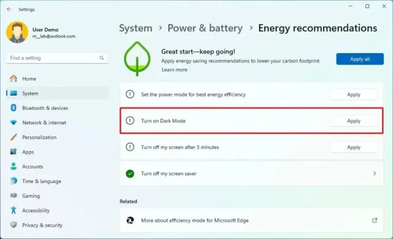 วิธีเปิดใช้งานการตั้งค่าพลังงานและแบตเตอรี่ใหม่ใน Windows 11