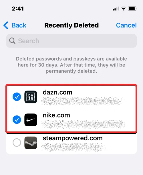 Comment récupérer des mots de passe supprimés sur iPhone sous iOS 17