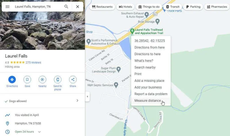 Google 지도에서 거리를 측정하는 방법