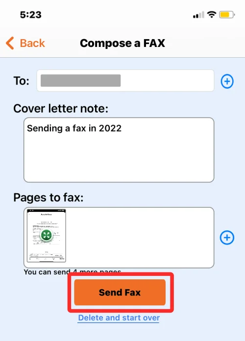 iPhone에서 팩스를 보내는 방법