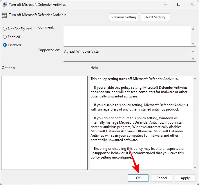 วิธีเปิดใช้งาน Windows Defender ใน Windows 11