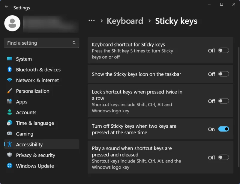 วิธีปิดการใช้งาน Sticky Keys อย่างถาวรบน Windows 11 [2023]