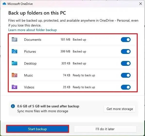 วิธีสำรองข้อมูลแอพ การตั้งค่า และไฟล์บนคลาวด์บน Windows 11