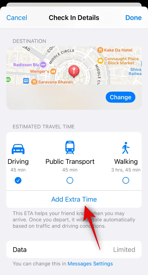iOS 17에서 메시지 체크인을 사용하는 방법