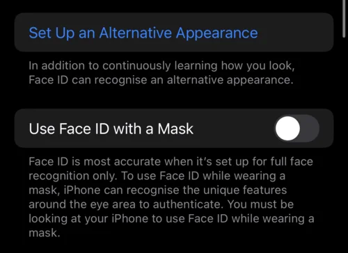 iPhone의 Face ID에 안경을 추가하는 방법