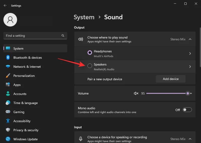 วิธีการตั้งค่าอุปกรณ์เสียงเริ่มต้นใน Windows 11