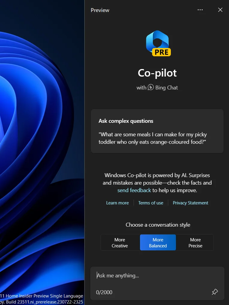 Windows Copilot을 사용하여 AI 이미지를 생성하는 방법