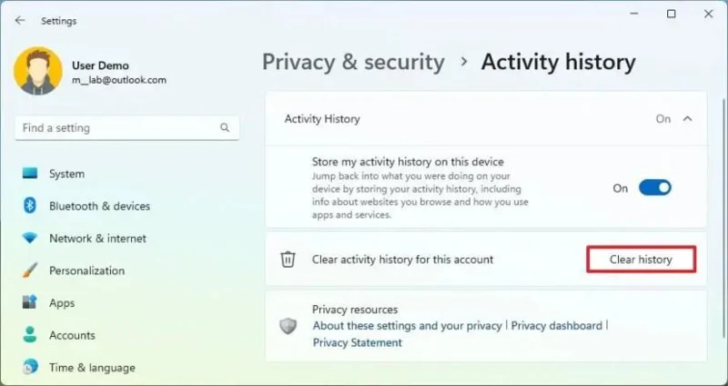 วิธีล้างและปิดการใช้งานประวัติกิจกรรมบน Windows 11