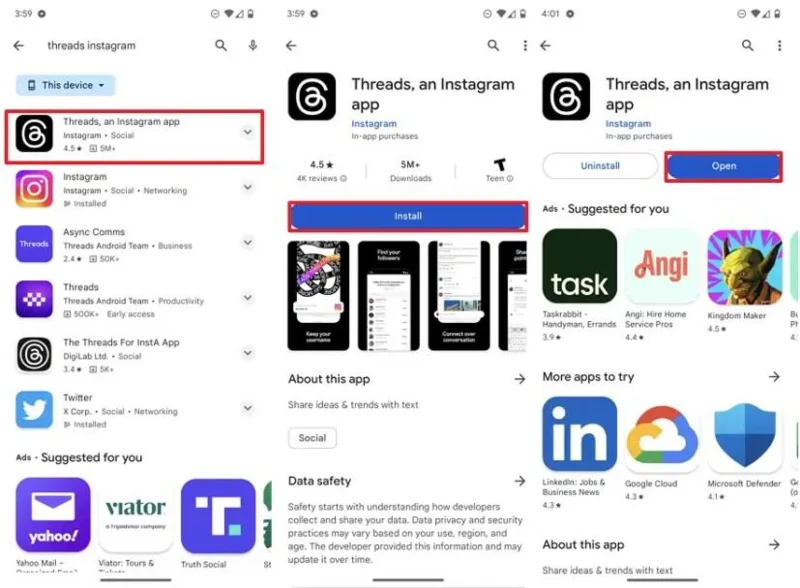 วิธีสมัครบัญชี Threads จาก Meta