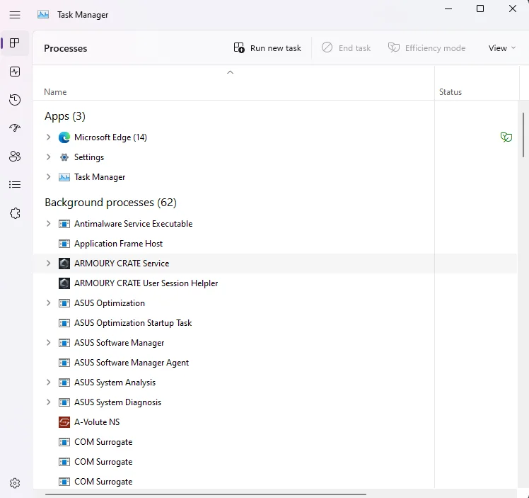 Windows 11 22H2 업데이트 작업 관리자의 새로운 기능