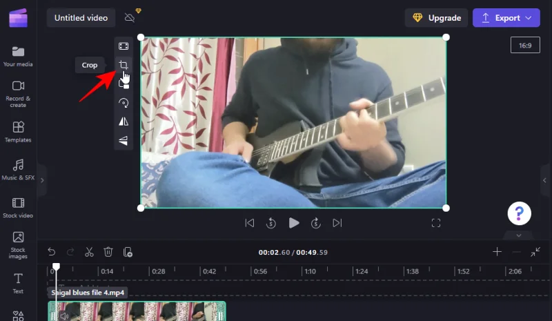 在 Clipchamp 中裁剪視頻：分步指南