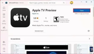 วิธีติดตั้งแอป Apple TV (อย่างเป็นทางการ) บน Windows 11