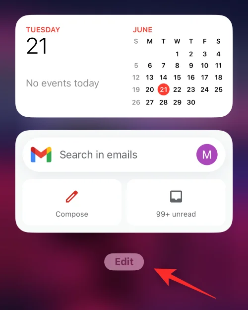 iOS 16의 iPhone에서 위젯을 관리하는 방법