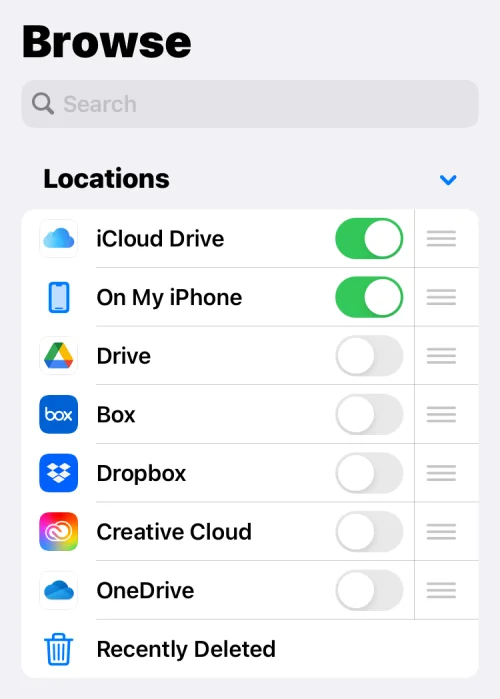 iPhone의 파일 앱에 Google Drive, OneDrive 및 DropBox를 추가하는 방법