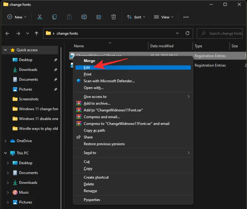 Windows 11에서 글꼴을 변경하는 방법