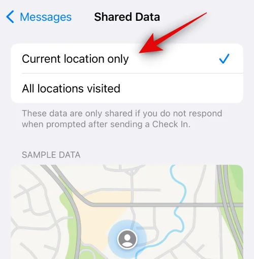 iOS 17에서 메시지 체크인을 사용하는 방법