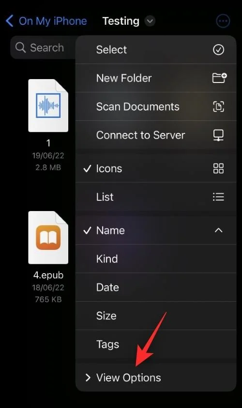 iOS 16에서 iPhone의 파일 확장자를 변경하는 방법