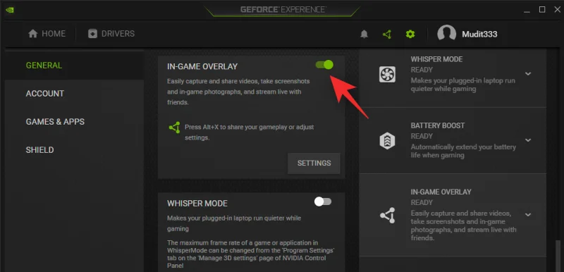 Disable Overlay
