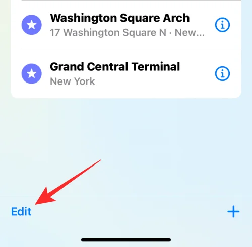 Apple 지도에서 즐겨찾기를 제거하는 방법