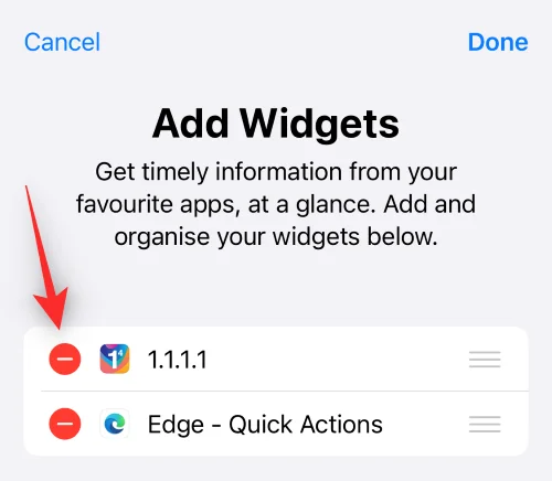 iOS 16의 iPhone에서 위젯을 관리하는 방법