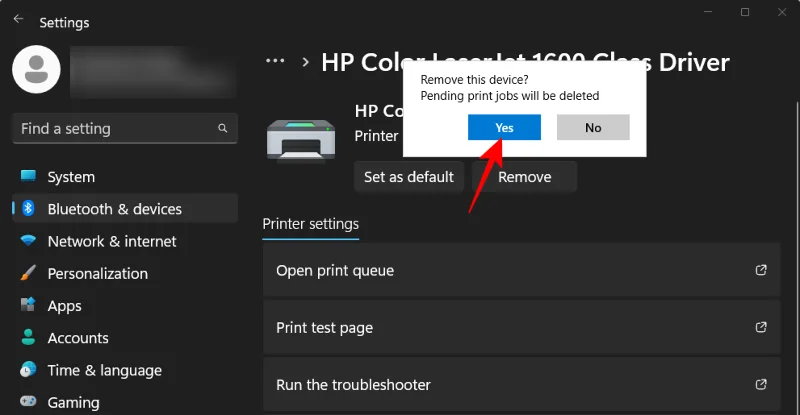 ลบเครื่องพิมพ์ใน Windows 11: 6 วิธีการและคำอธิบายการแก้ไข 7 รายการ