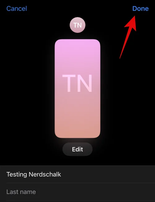iOS 17이 설치된 iPhone에서 누군가를 위한 연락처 포스터를 만드는 방법